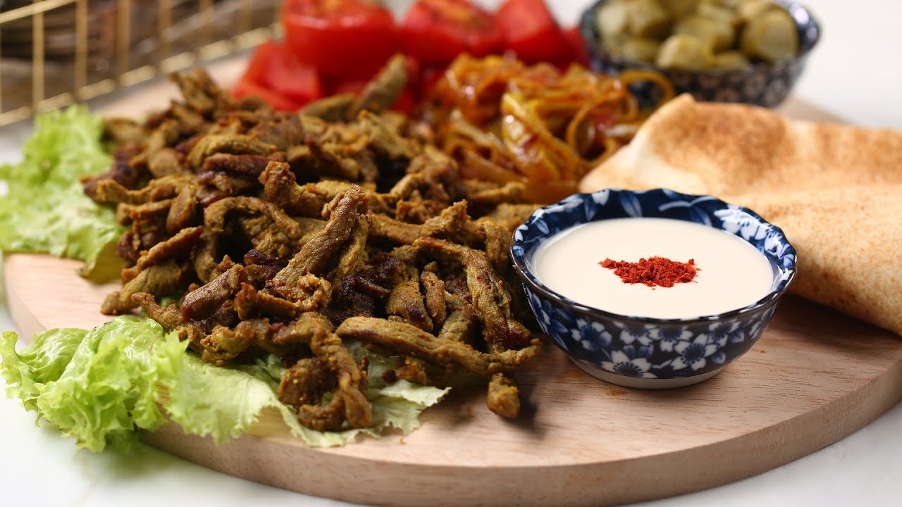 طريقة سهلة وبسيطة لعمل شاورما اللحم التركية
